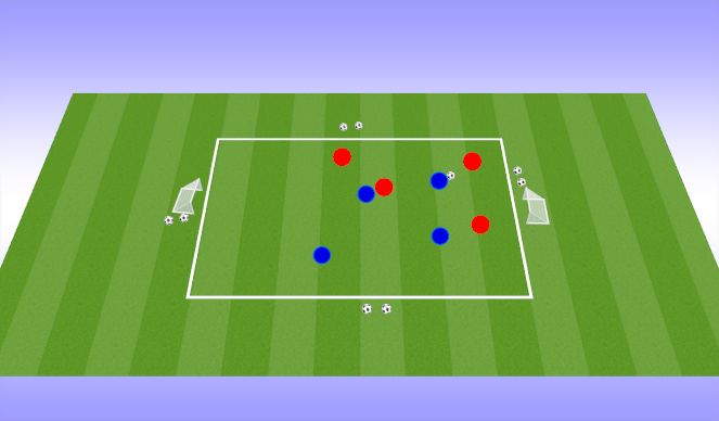 Football/Soccer Session Plan Drill (Colour): Skill Game