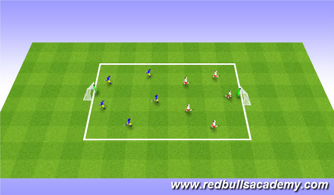 Football/Soccer Session Plan Drill (Colour): Free-Play