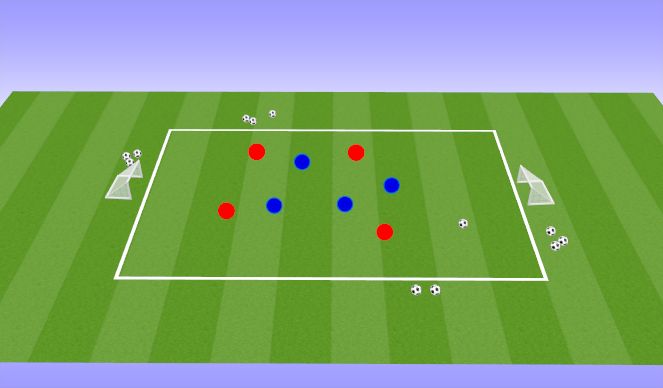 Football/Soccer Session Plan Drill (Colour): Skill Game