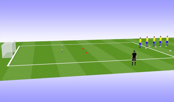 Football/Soccer Session Plan Drill (Colour): TP6 #Shooting