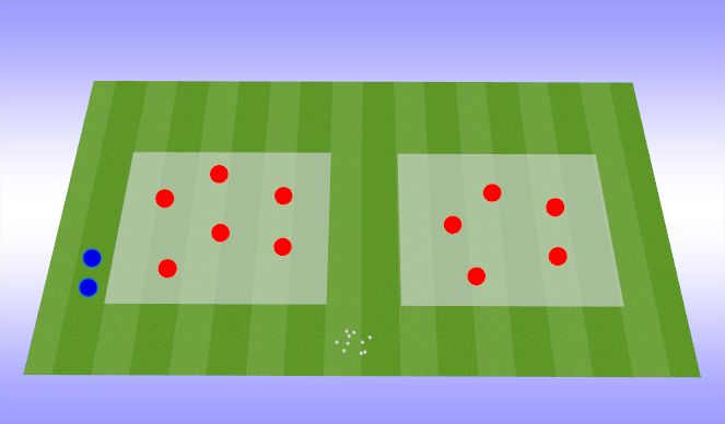Football/Soccer Session Plan Drill (Colour): Pressing Rondos