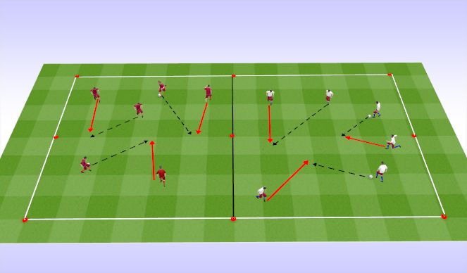 Football/Soccer Session Plan Drill (Colour): SB Skill Training
