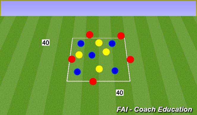 Football/Soccer Session Plan Drill (Colour): Warm up