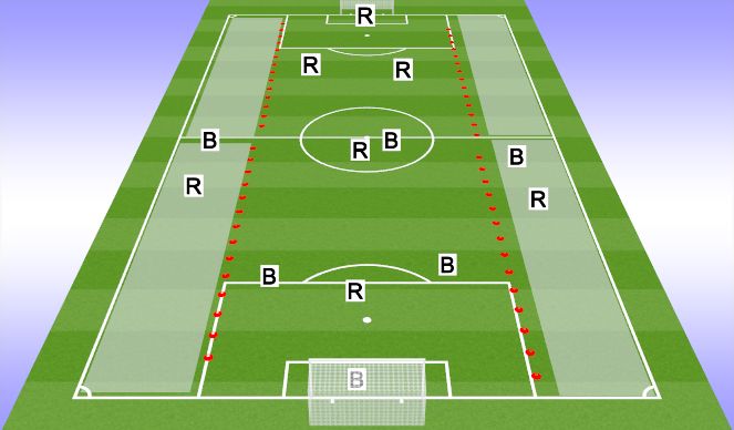 Football/Soccer Session Plan Drill (Colour): Conditional match play