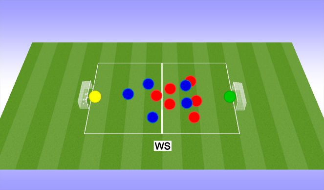 Football/Soccer Session Plan Drill (Colour): Training Game