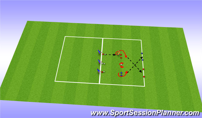 Football/Soccer Session Plan Drill (Colour): Screen 1