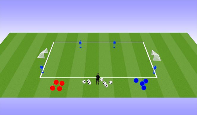 Football/Soccer Session Plan Drill (Colour): Skill Introduction 03