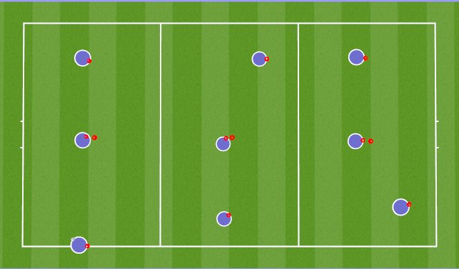 Football/Soccer Session Plan Drill (Colour): Passing Circulation