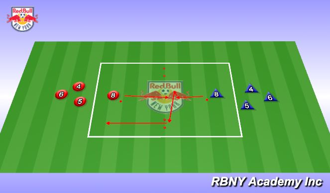 Football/Soccer Session Plan Drill (Colour): Warm-up