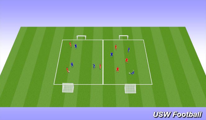Football/Soccer Session Plan Drill (Colour): GAME