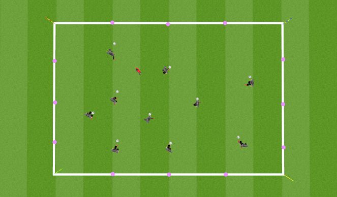 Football/Soccer Session Plan Drill (Colour): Middle