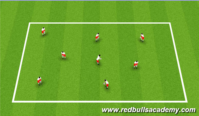 Football/Soccer Session Plan Drill (Colour): Juggling/Ball Mastery