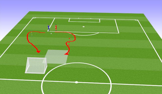 Football/Soccer Session Plan Drill (Colour): Warm Up