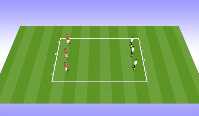 Football/Soccer Session Plan Drill (Colour): Warm Up