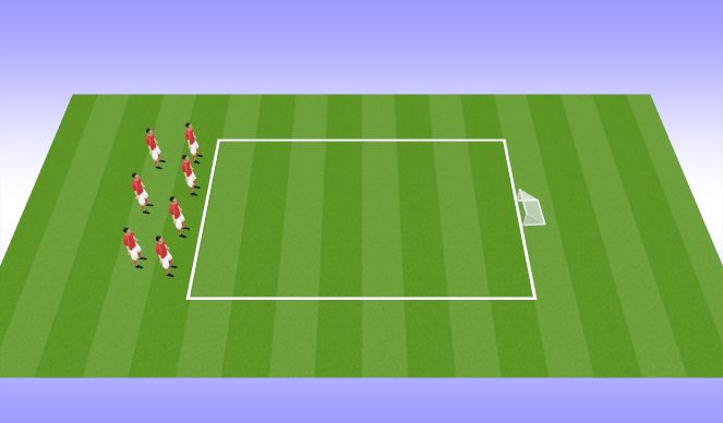 Football/Soccer Session Plan Drill (Colour): Running With The Ball