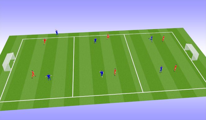 Football/Soccer Session Plan Drill (Colour): SSG
