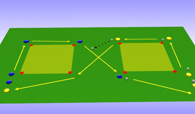 Football/Soccer Session Plan Drill (Colour): Pass