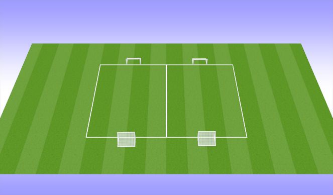 Football/Soccer Session Plan Drill (Colour): 2v2 league