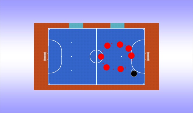 Futsal Session Plan Drill (Colour): Activation