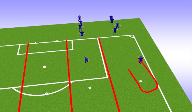 Football/Soccer Session Plan Drill (Colour): Warm Up