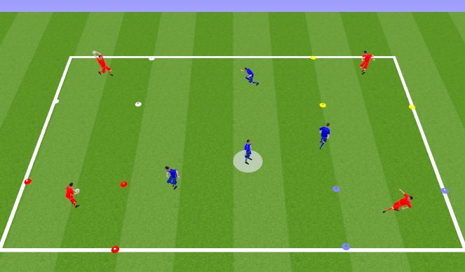 Football/Soccer Session Plan Drill (Colour): Technical