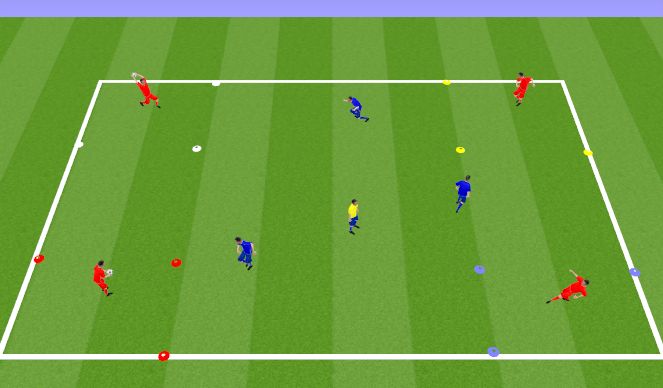 Football/Soccer Session Plan Drill (Colour): Skill