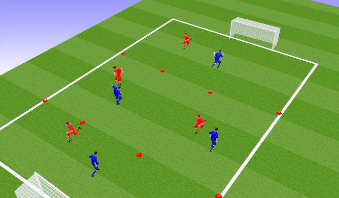 Football/Soccer Session Plan Drill (Colour): Small Sided Game (SSG)