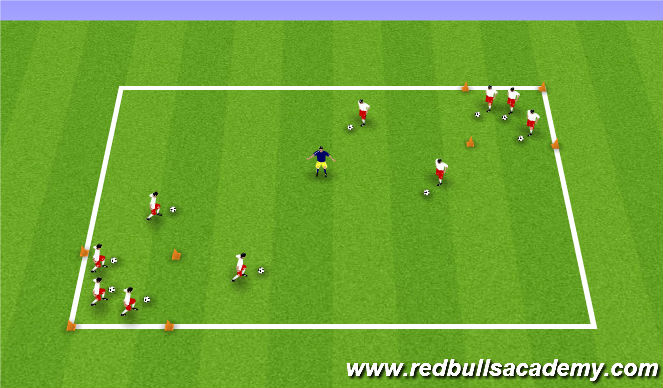 Football/Soccer Session Plan Drill (Colour): Yogi Bear's Picnic