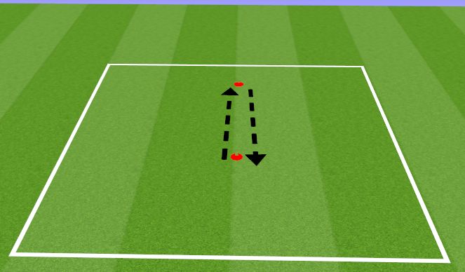 Football/Soccer Session Plan Drill (Colour): Warm up Pattern
