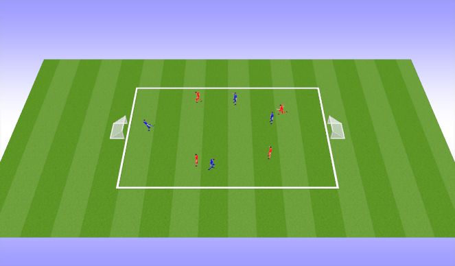 Football/Soccer Session Plan Drill (Colour): Small Sided Game 