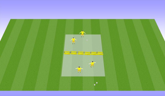 Football/Soccer Session Plan Drill (Colour): Head Tennis