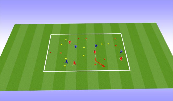 Football/Soccer Session Plan Drill (Colour): Gates Game