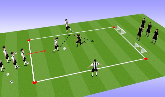 Football/Soccer Session Plan Drill (Colour): Arrival Activity