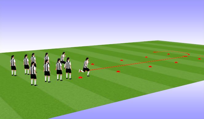 Football/Soccer Session Plan Drill (Colour): FIFA 11+