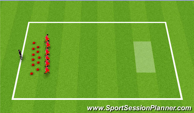 Football/Soccer Session Plan Drill (Colour): Serving the customers ast Krusty Krab