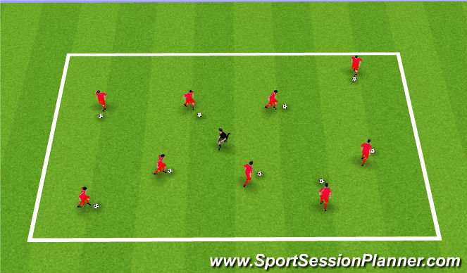 Football/Soccer Session Plan Drill (Colour): Plankton seeks revenge