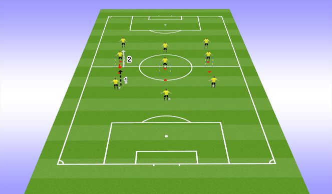 Football/Soccer Session Plan Drill (Colour): Warm Up