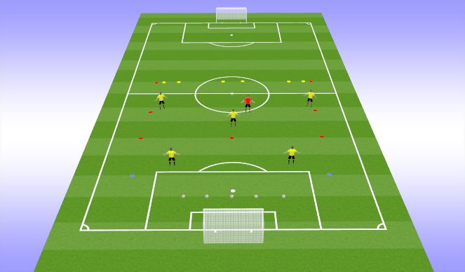 Football/Soccer Session Plan Drill (Colour): Screen 4