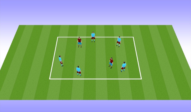 Football/Soccer Session Plan Drill (Colour): Stuck in the mud