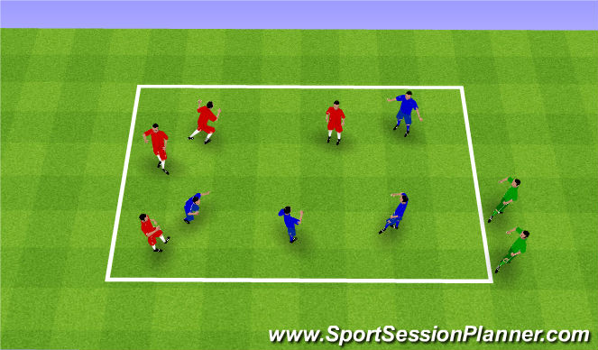 Football/Soccer Session Plan Drill (Colour): Spiderman