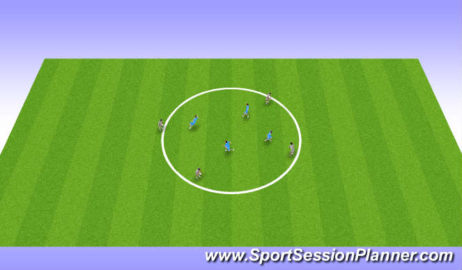 Football/Soccer Session Plan Drill (Colour): football movement and familirisation