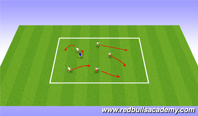 Fútbol Ejercicio del Plan de Sesiones (Color): Activity 1 - freeze tag