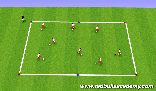 Fútbol Ejercicio del Plan de Sesiones (Color): Warm Up