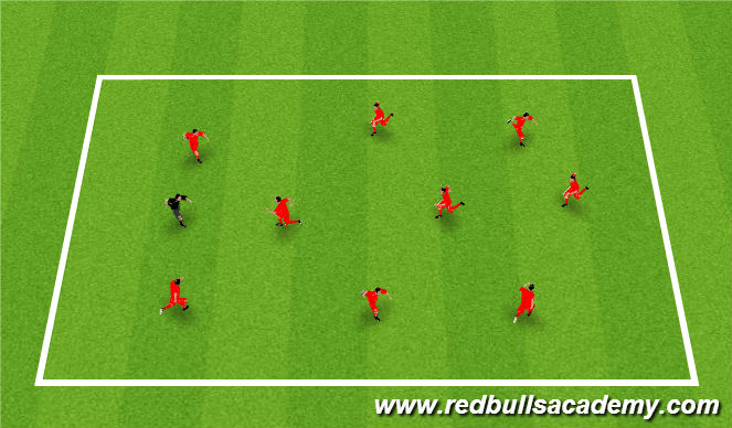 Football/Soccer Session Plan Drill (Colour): Shower Tag