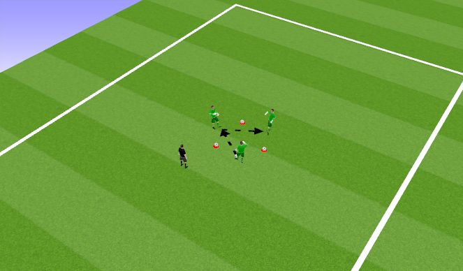 Football/Soccer Session Plan Drill (Colour): Rondo 4