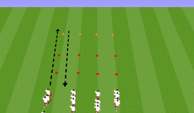 Football/Soccer Session Plan Drill (Colour): warm up