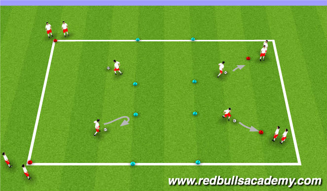 Football/Soccer Session Plan Drill (Colour): Main theme