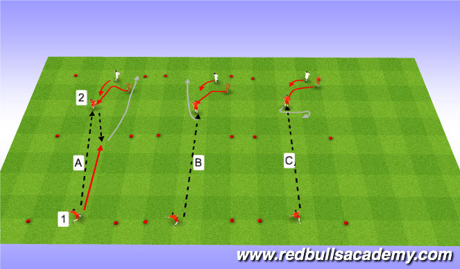 Football/Soccer Session Plan Drill (Colour): Warm-Up