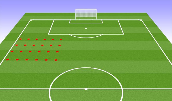 Football/Soccer Session Plan Drill (Colour): Dynamic Warm-up