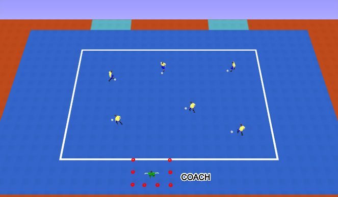 Futsal Session Plan Drill (Colour): Hospital Tag